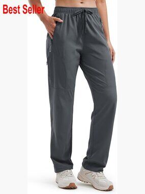 Lightweight Quick Dry Cargo Pants Hiking Safari Travel Outdoor